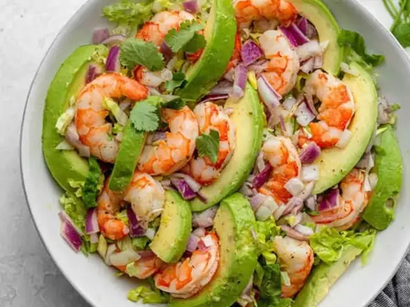Salade d'avocat crevettes
